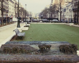 Les arbres,1988. Bronze, Bd Pereire, Paris